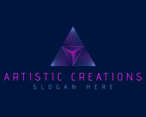 Creative - Pyramid Creative Triangle logo design