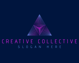 Pyramid Creative Triangle logo design