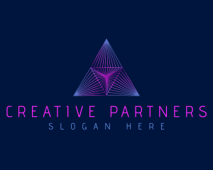 Pyramid Creative Triangle logo design