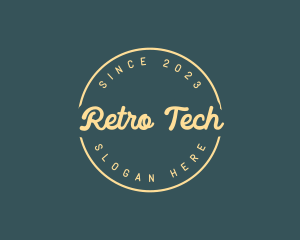 Retro Apparel Business logo design