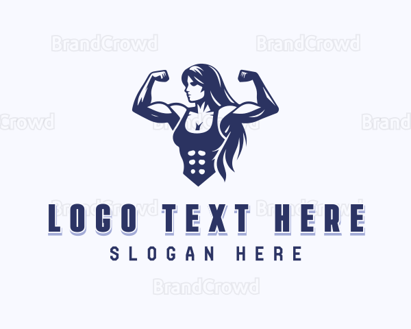 Strong Woman Gym Logo