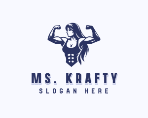 Strong Woman Gym Logo