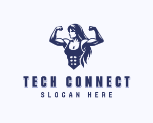 Strong Woman Gym Logo