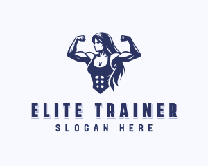 Strong Woman Gym logo design