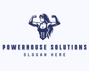 Strong - Strong Woman Gym logo design