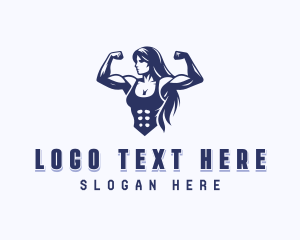 Strong Woman Gym Logo