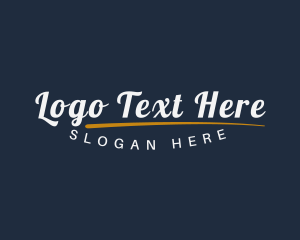 Apparel - Cursive Swoosh Business logo design