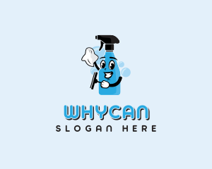 Suds - Janitorial Clean Spray Bottle logo design