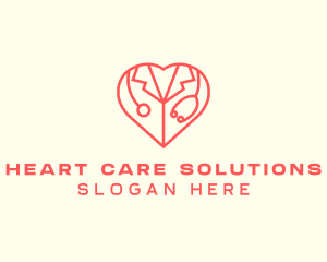 Cardiologist Heart Doctor logo design