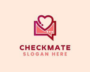 Dating Message Chat logo design