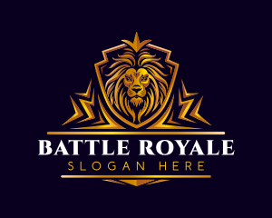 Lion Crown Shield Logo