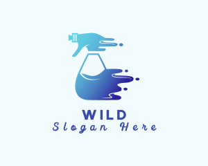 Disinfectant - Water Cleaning Sanitation logo design