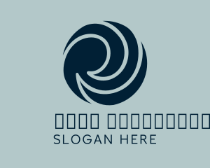 Online - Global Vortex Sphere logo design