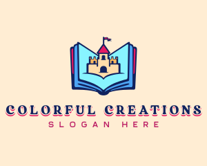 Crayon - Castle Book Education logo design