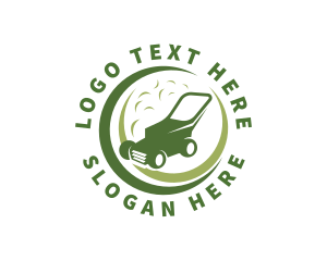 Bush - Yard Grass Lawn Mower logo design