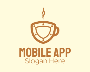 Hot Coffee - Hot Coffee Shield logo design