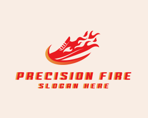 Fire Shoe Race logo design