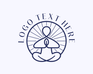 Peace - Reiki Meditation Yoga logo design