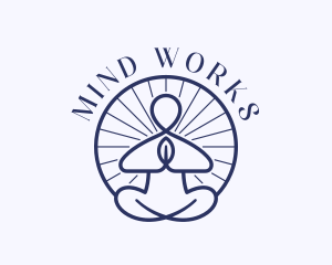 Reiki Meditation Yoga logo design