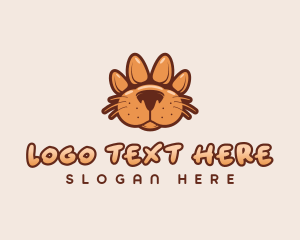 Animal Dog Paw logo design