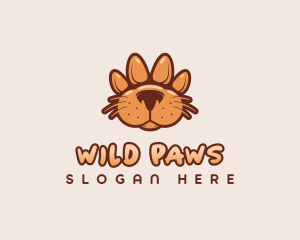 Animal Dog Paw logo design