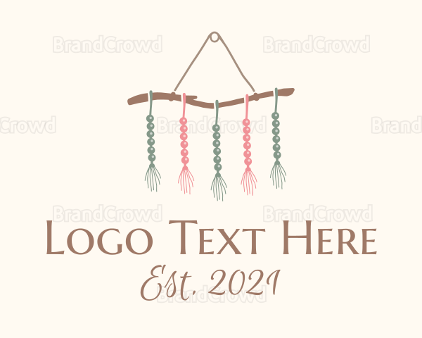 Wall Hanging Beads Macrame Logo