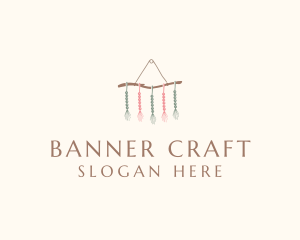 Wall Hanging Beads Macrame logo design