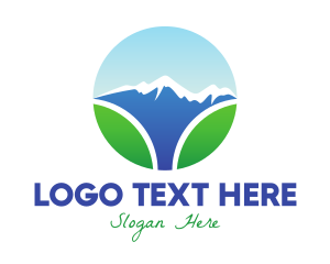 Landmark - Mount Everest Nature logo design