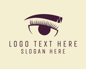 Beauty Vlogger - Pretty Eyelash Makeup logo design