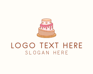 Birthday Cake - Sweet Cake Pastry logo design