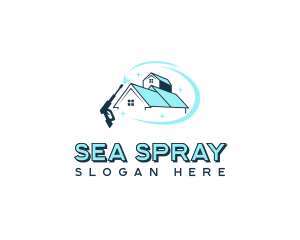 Pressure Washer Home Cleaner logo design