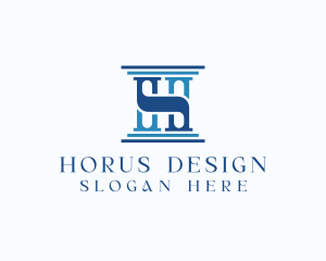 Letter H Pillar Architecture  logo design