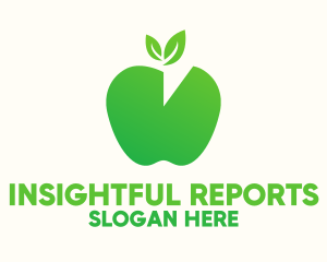 Report - Apple Pie Chart logo design