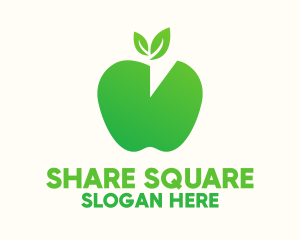 Share - Apple Pie Chart logo design