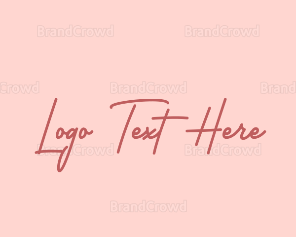 Feminine Cursive Business Logo