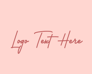 Handwritten - Feminine Cursive Business logo design