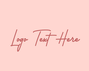 Feminine Cursive Business Logo