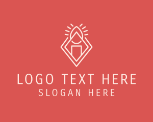 Religious - Handmade Wax Candle logo design