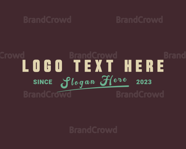 Retro Hipster Boutique Logo