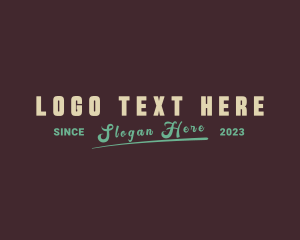 Crafting - Retro Hipster Boutique logo design