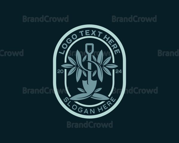 Landscaper Garden Shovel Logo