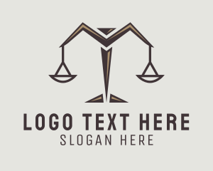 Courthouse - Legal Judiciary Scale logo design