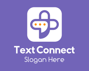 Texting - Communication Bubble Cross logo design