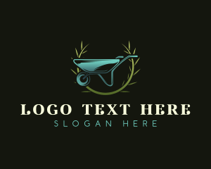 Farming - Garden Landscaping Wheelbarrow logo design