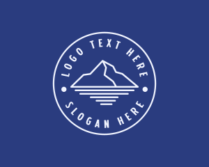 Outdoor - Mountain Summit Hiking logo design