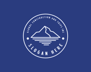 Travel - Mountain Summit Hiking logo design