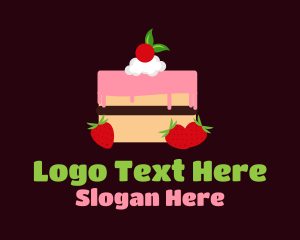 Strawberry Cherry Layered Cake Logo