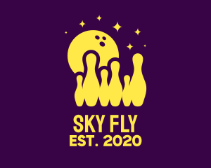 Bowling Pin Sky logo design