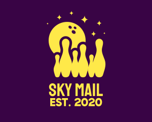 Bowling Pin Sky logo design