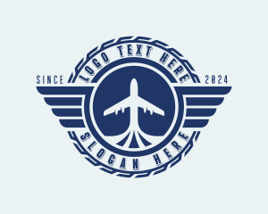 Shipping - Pilot Jet Aircraft logo design